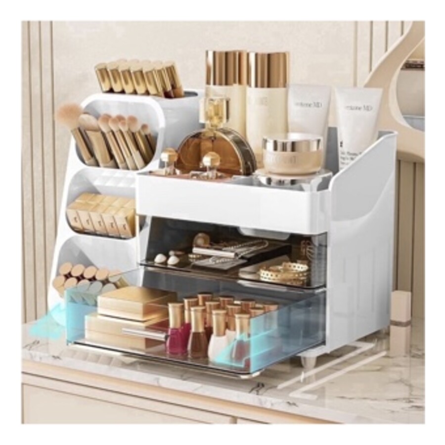 Large-Capacity Makeup Organizer with Drawers