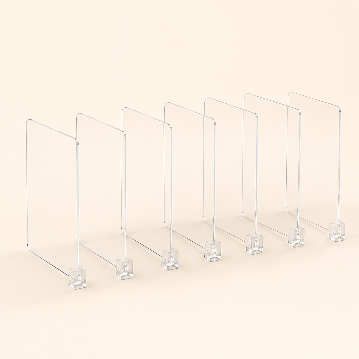 Closet Shelf Dividers — Set of 6