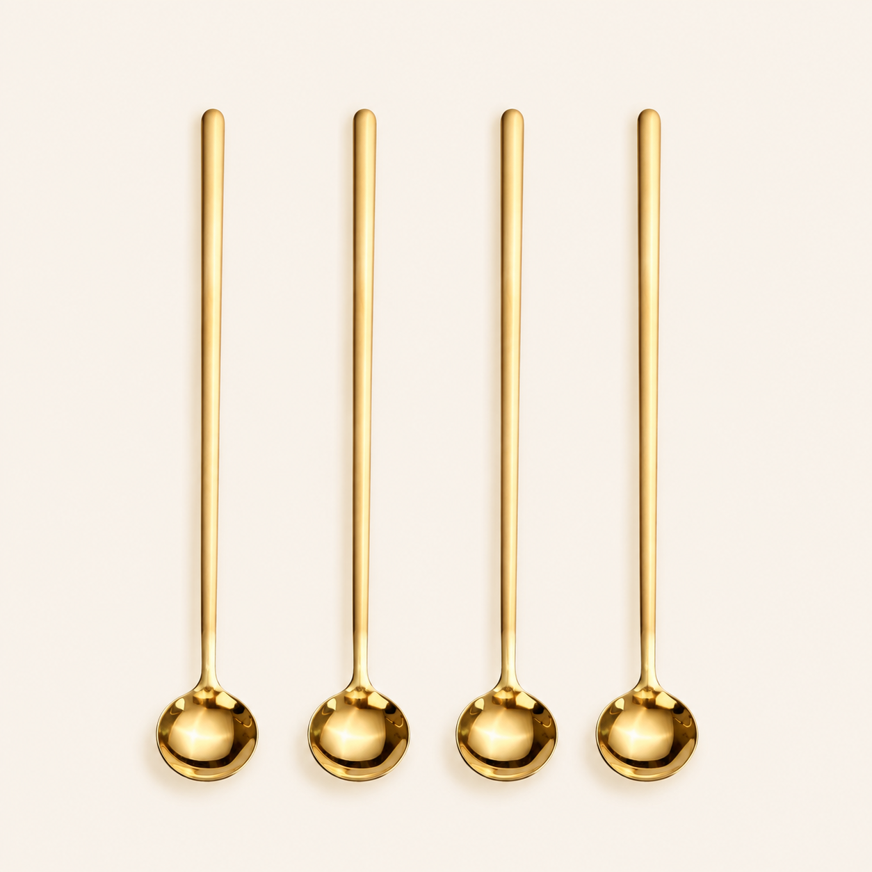 Gold Coffee Spoons — Set of 4