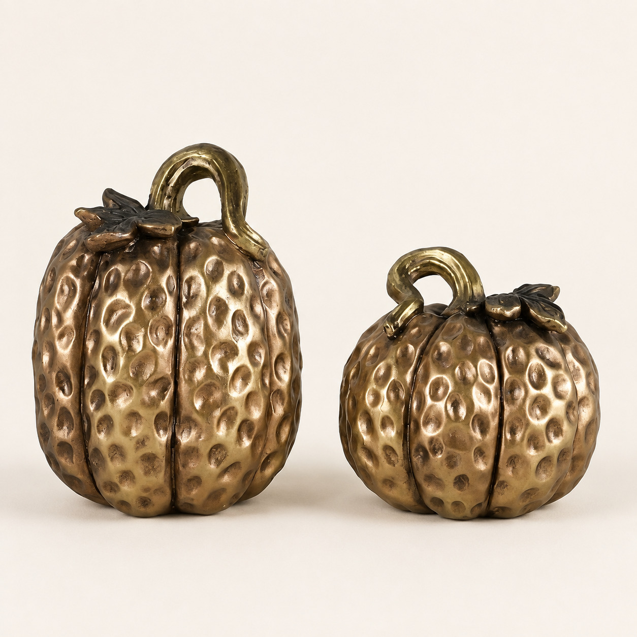 Antique-Gold Pumpkin Set