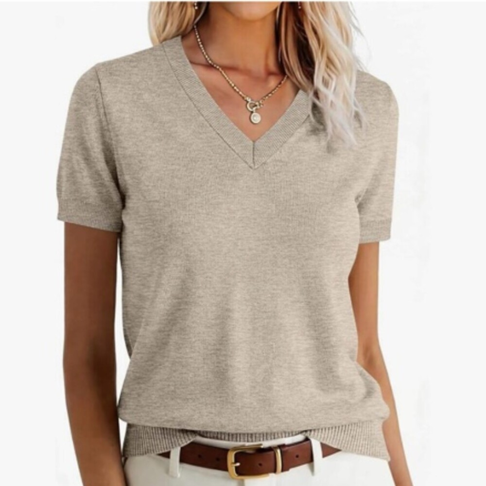 Lightweight Short Sleeve Sweater