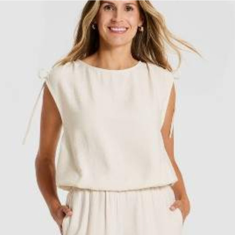 Modern Gauze Side-Tie Top