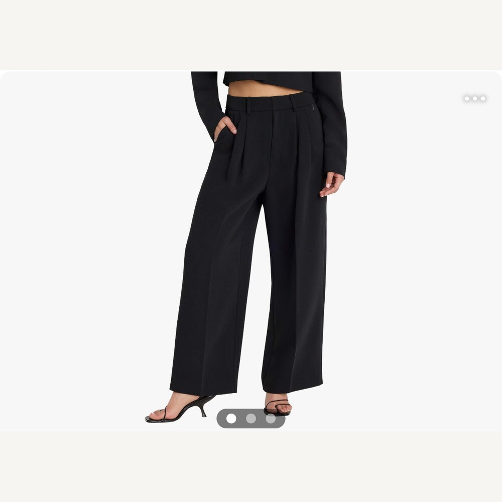 Luxe High Waist Ankle Wide Leg Trousers