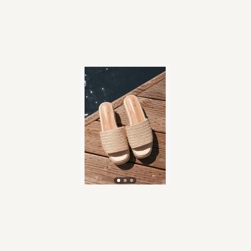 Natural Espadrille Platforms