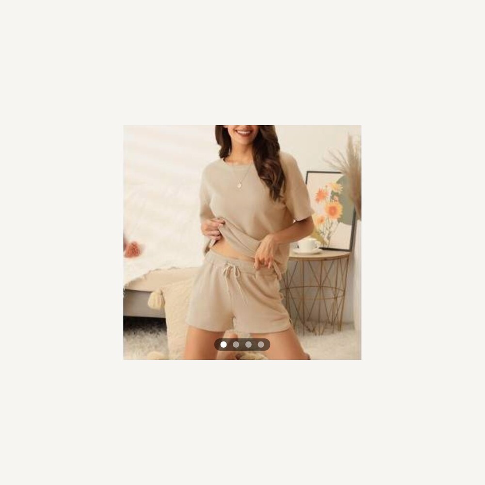 Waffle Knit Lounge Pajama Set