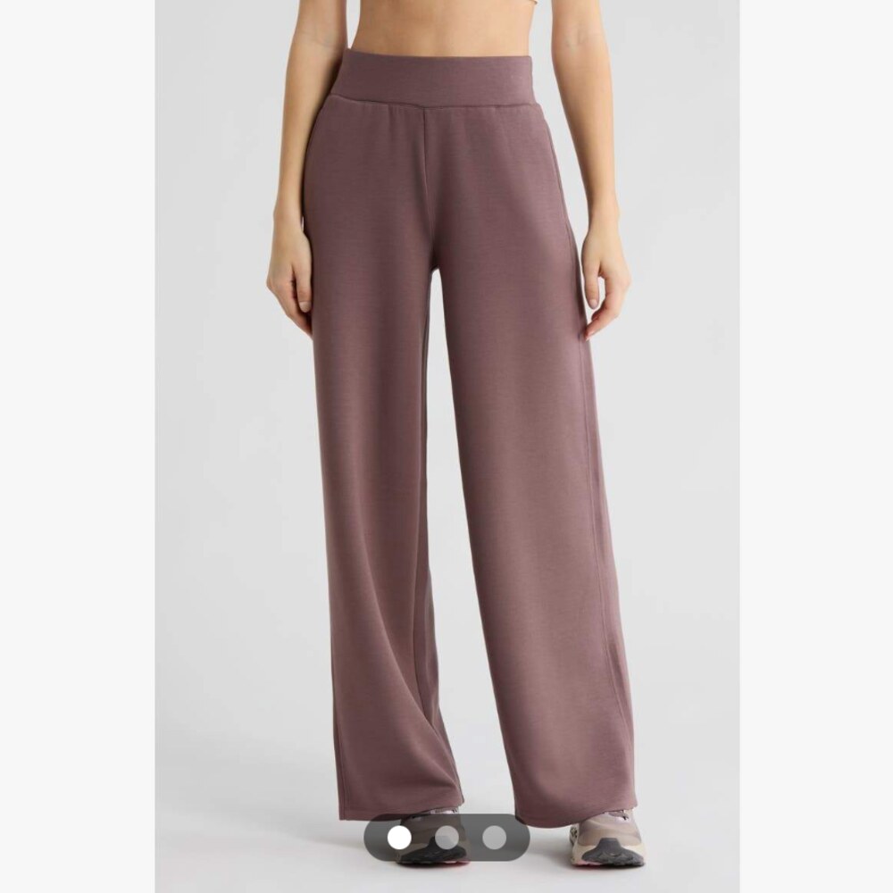 High-Waisted Wide Leg Knit Pants