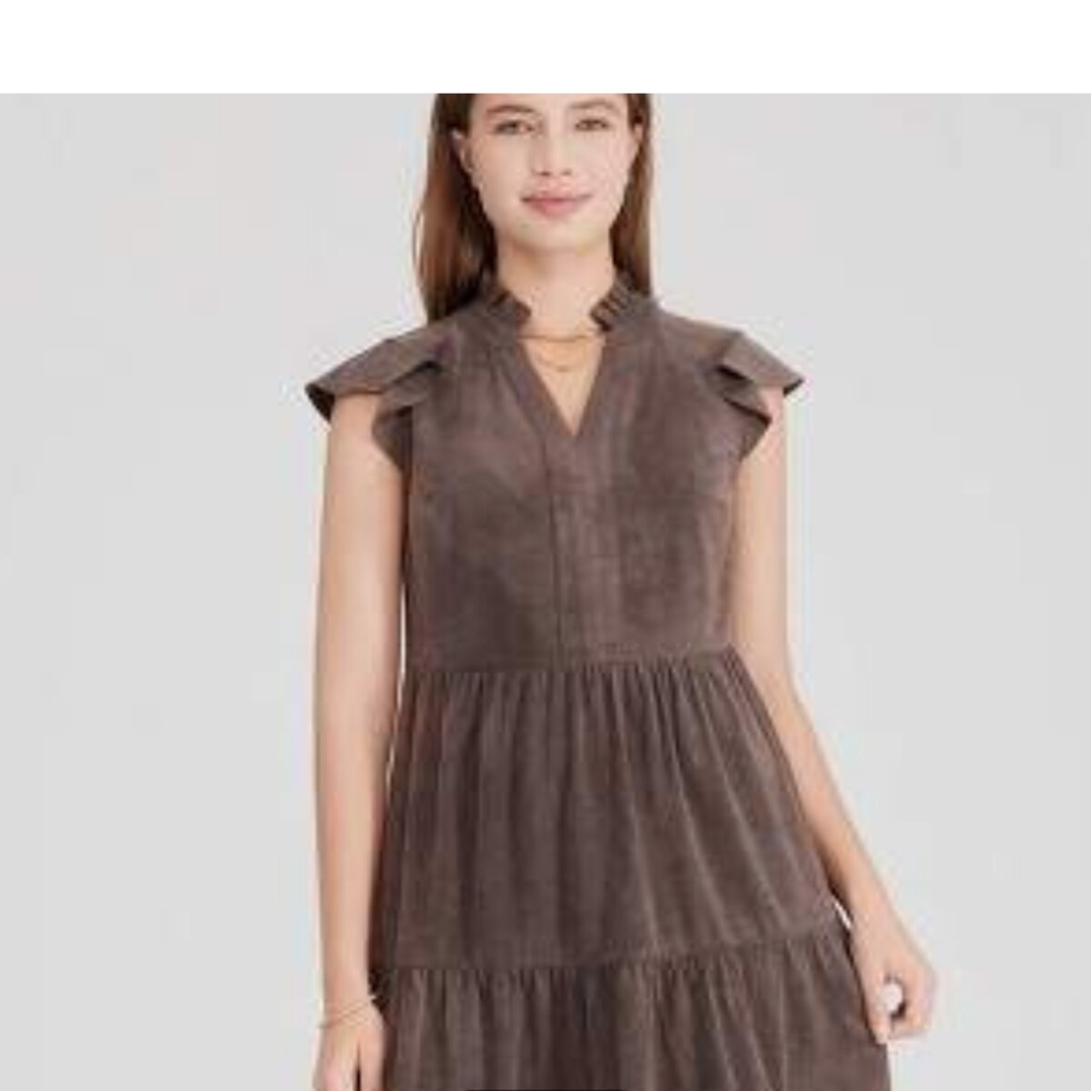 Flutter Sleeve Swing Mini Dress
