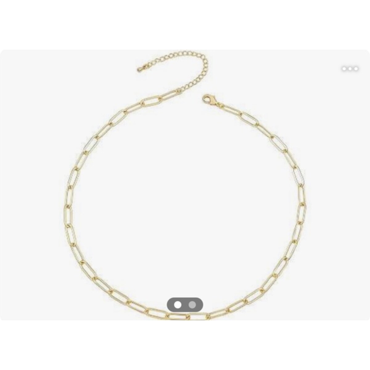 14K Gold Plated Cable Link Chain Necklace