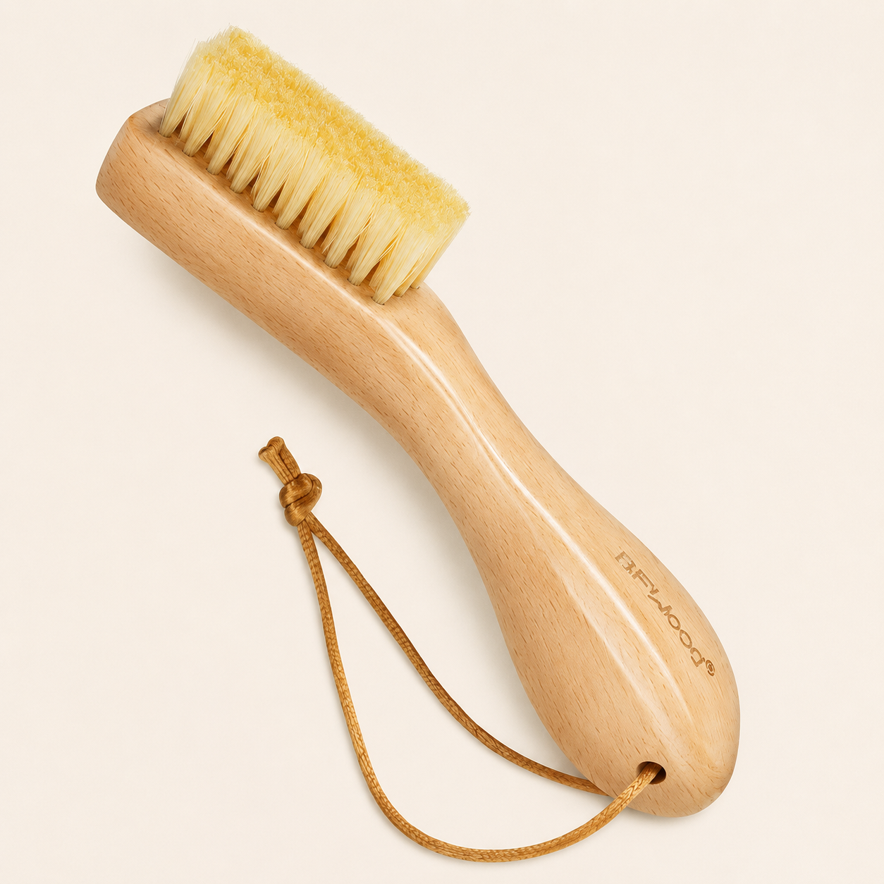 Natural-Bristle Laundry Stain Brush