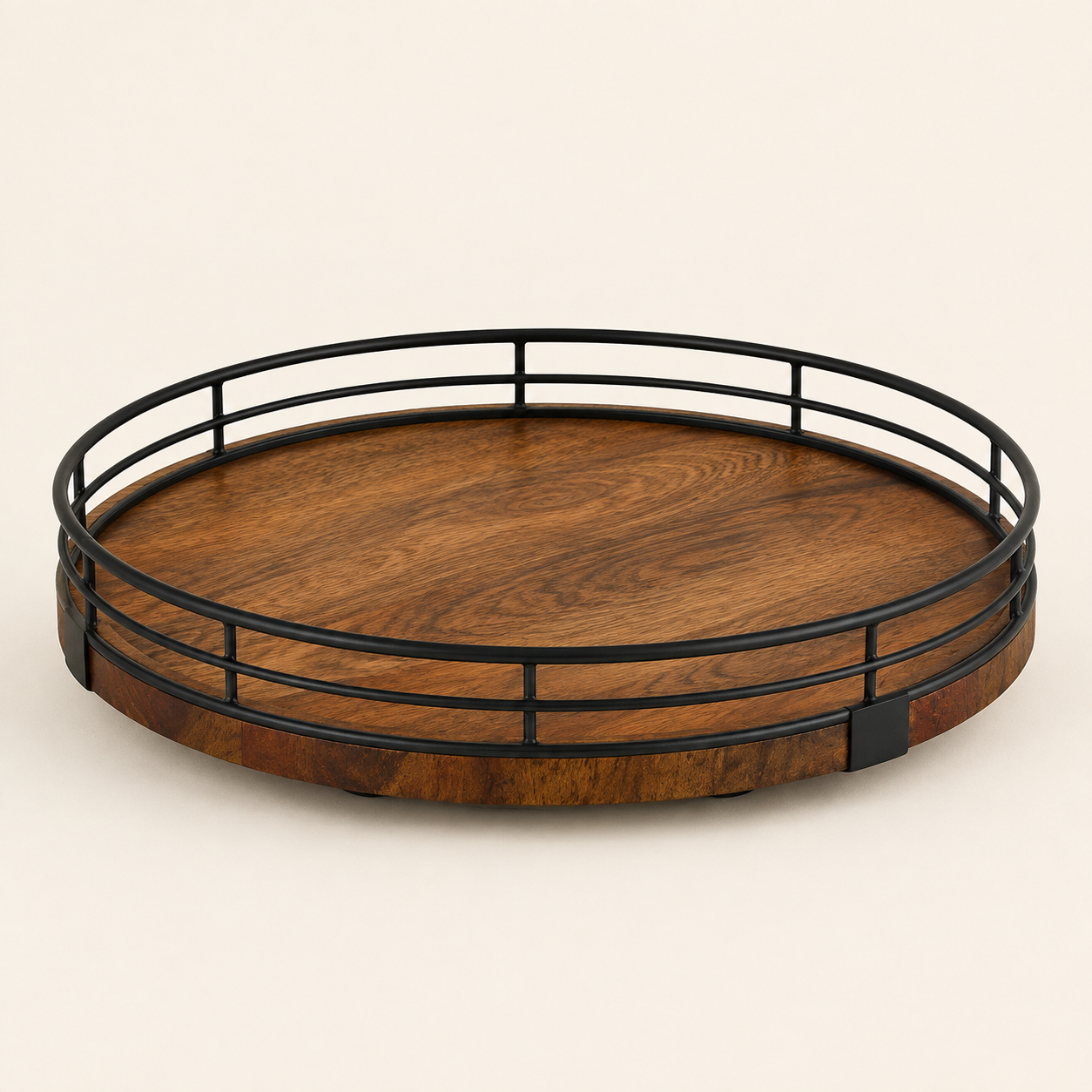 Oak Lazy Susan Cabinet Organizer