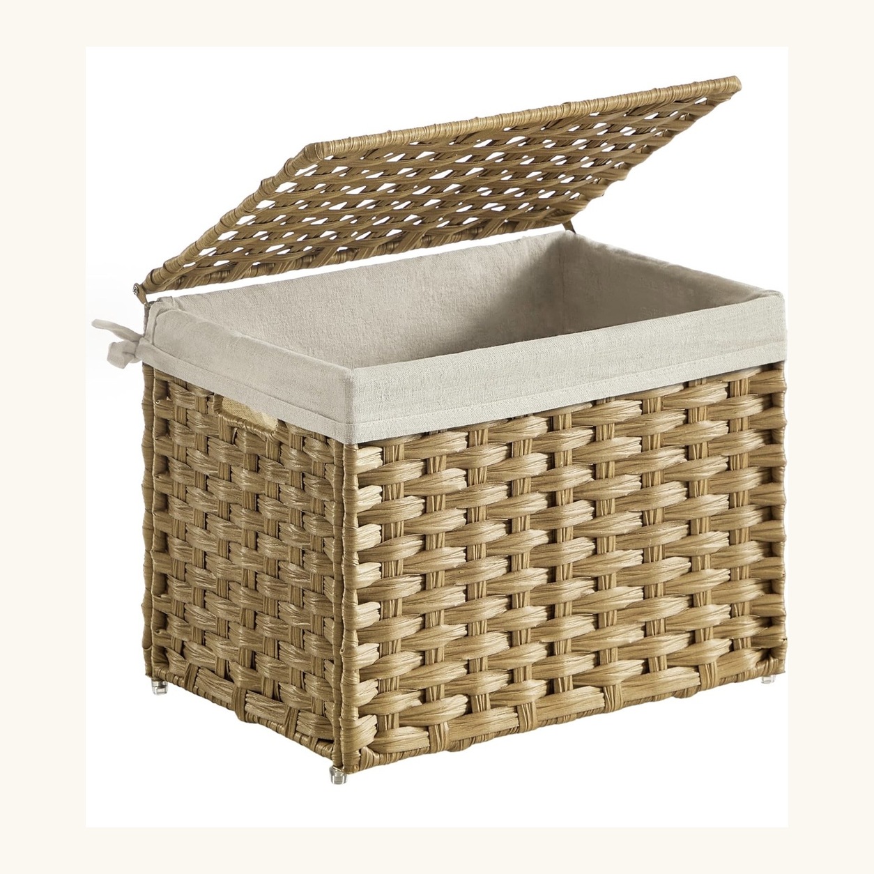 Lidded Woven Storage Basket