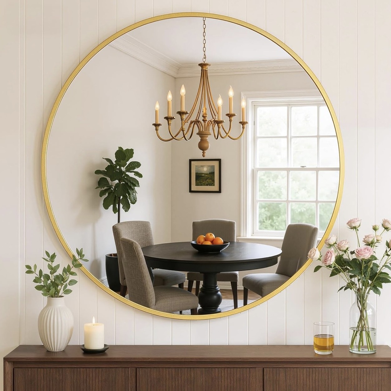 Round Entryway Mirror
