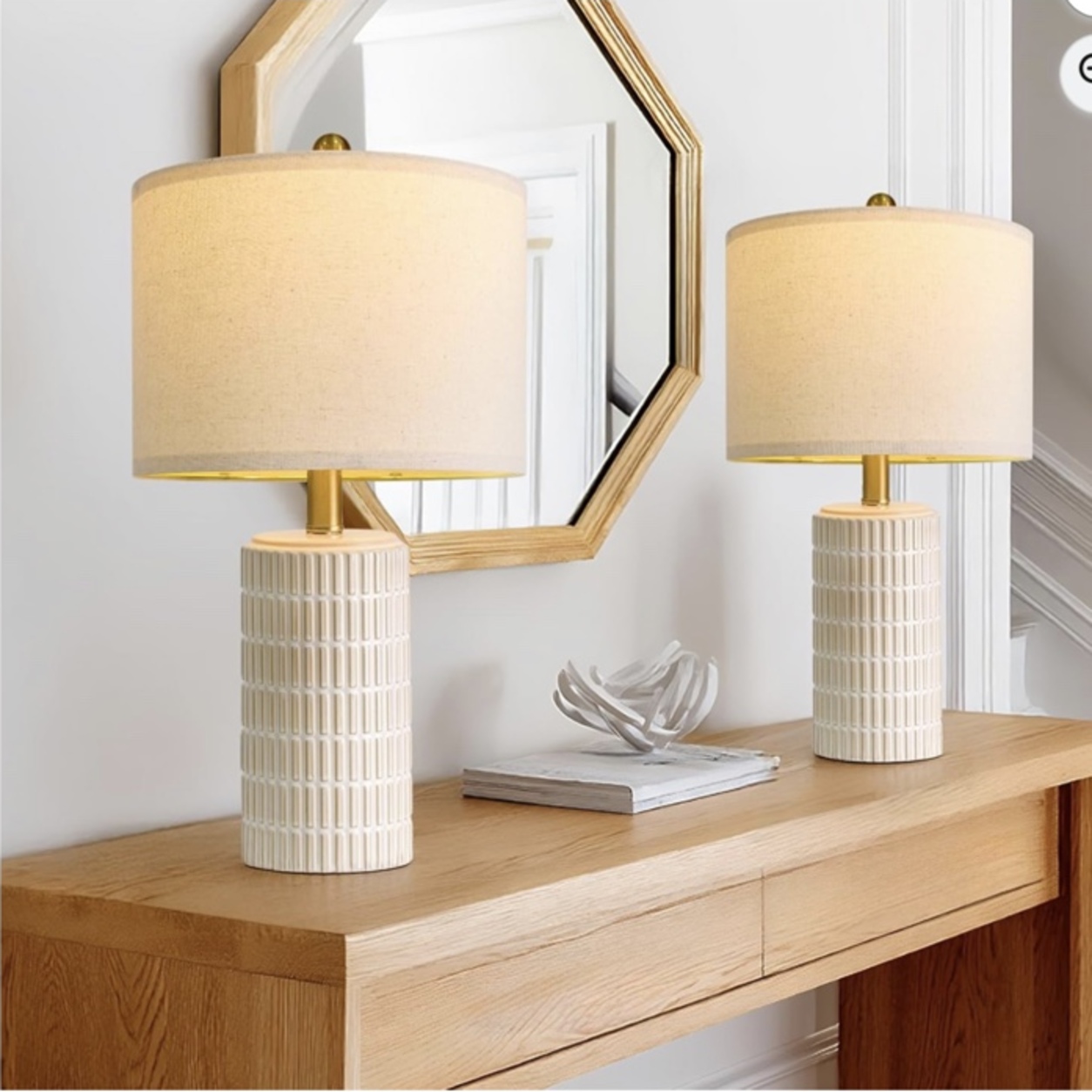 Ceramic Table Lamp Set