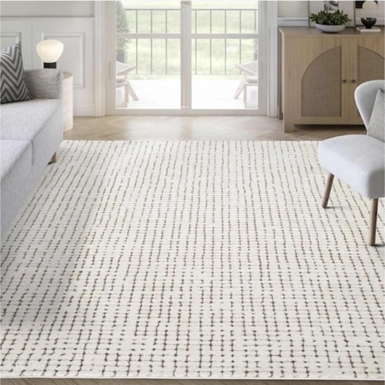 Neutral Textured Area Rug