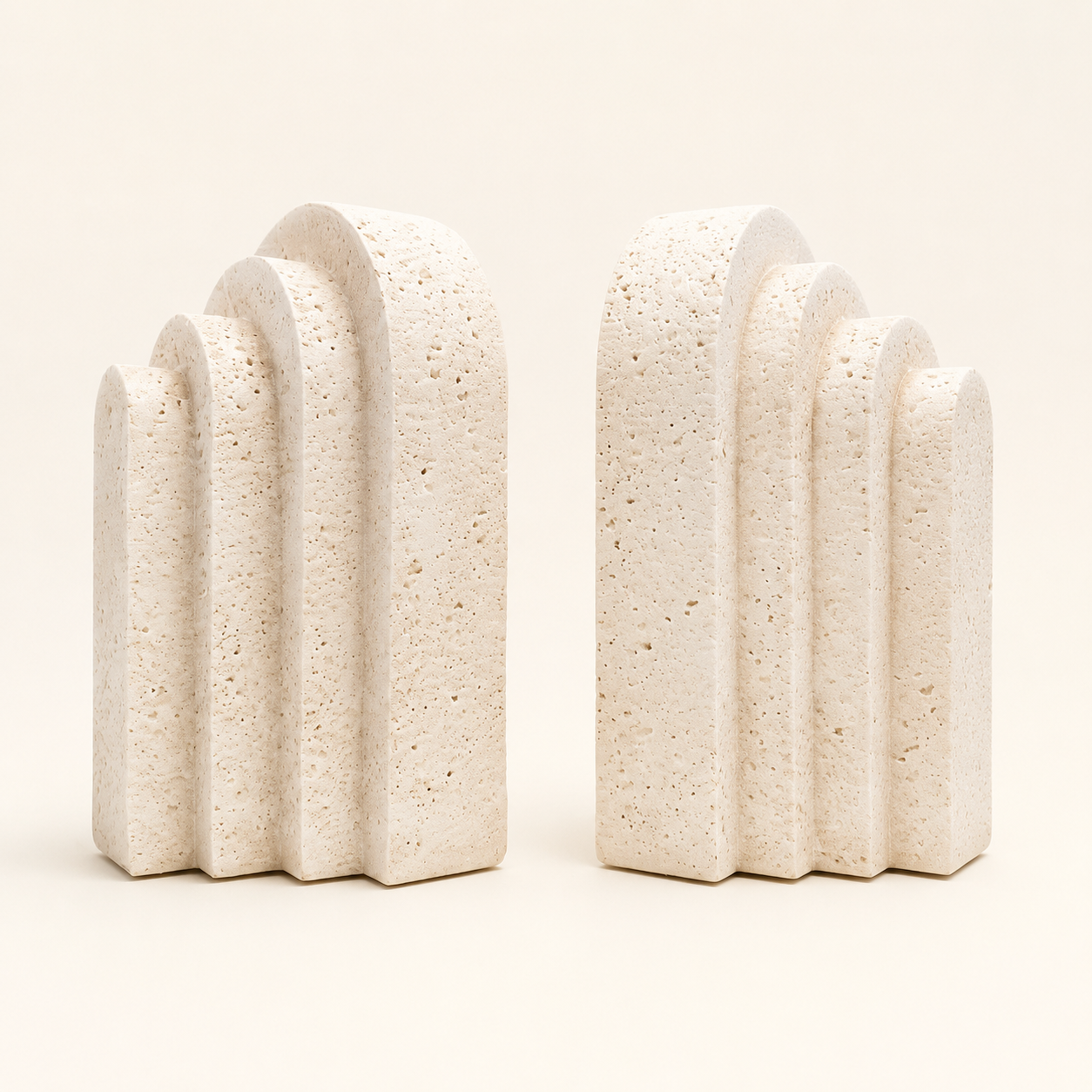 Natural Stone Arch Bookends