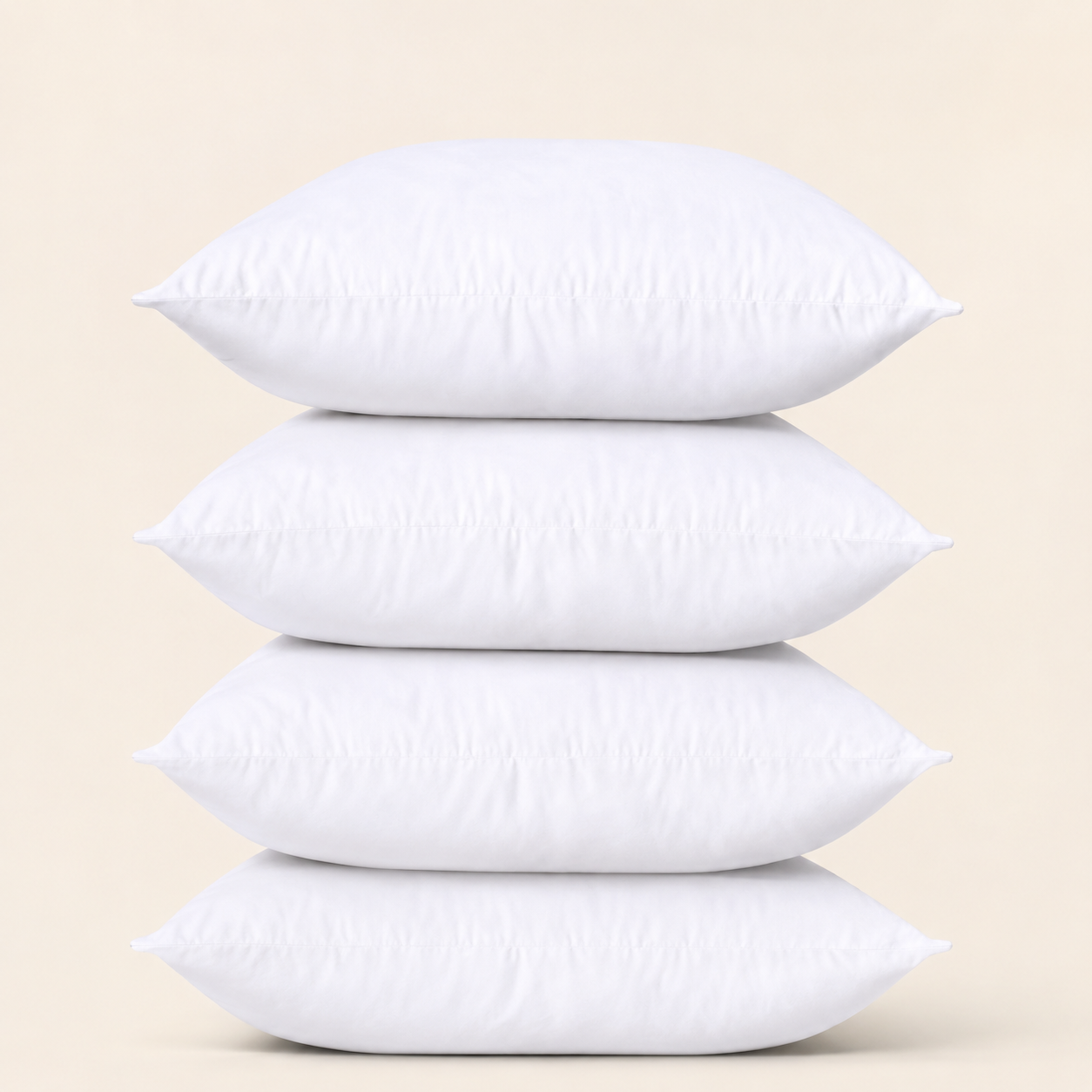 Plush Throw-Pillow Inserts — Set of 4